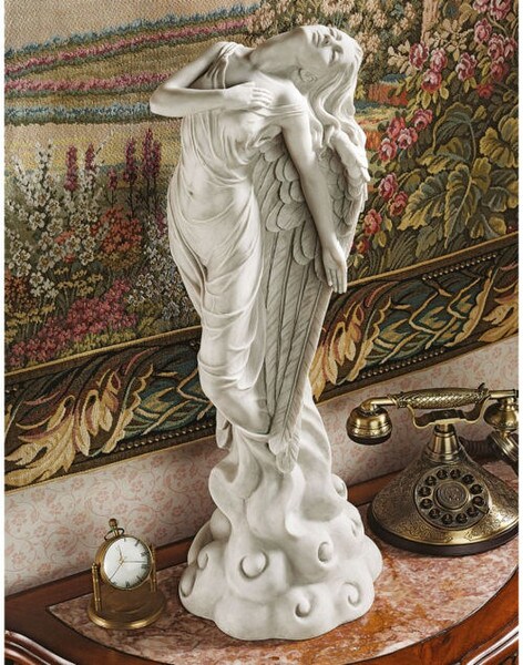 Ascending Angel Sculpture Heavenly Garden Decoration Yard Statue